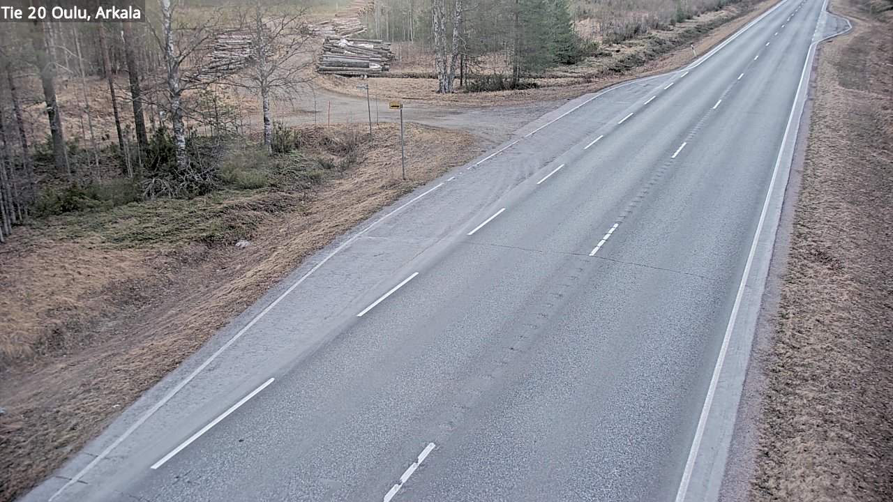 Weather Camera Image Väg 20 Oulu, Arkala, Oulu, Pohjois-Pohjanmaa