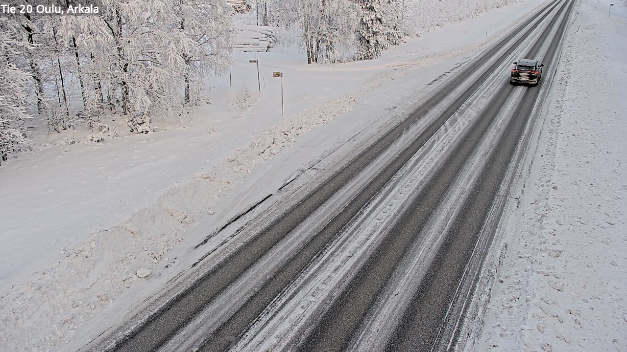 Weather Camera Image Road 20 Oulu, Arkala, Oulu, Pohjois-Pohjanmaa