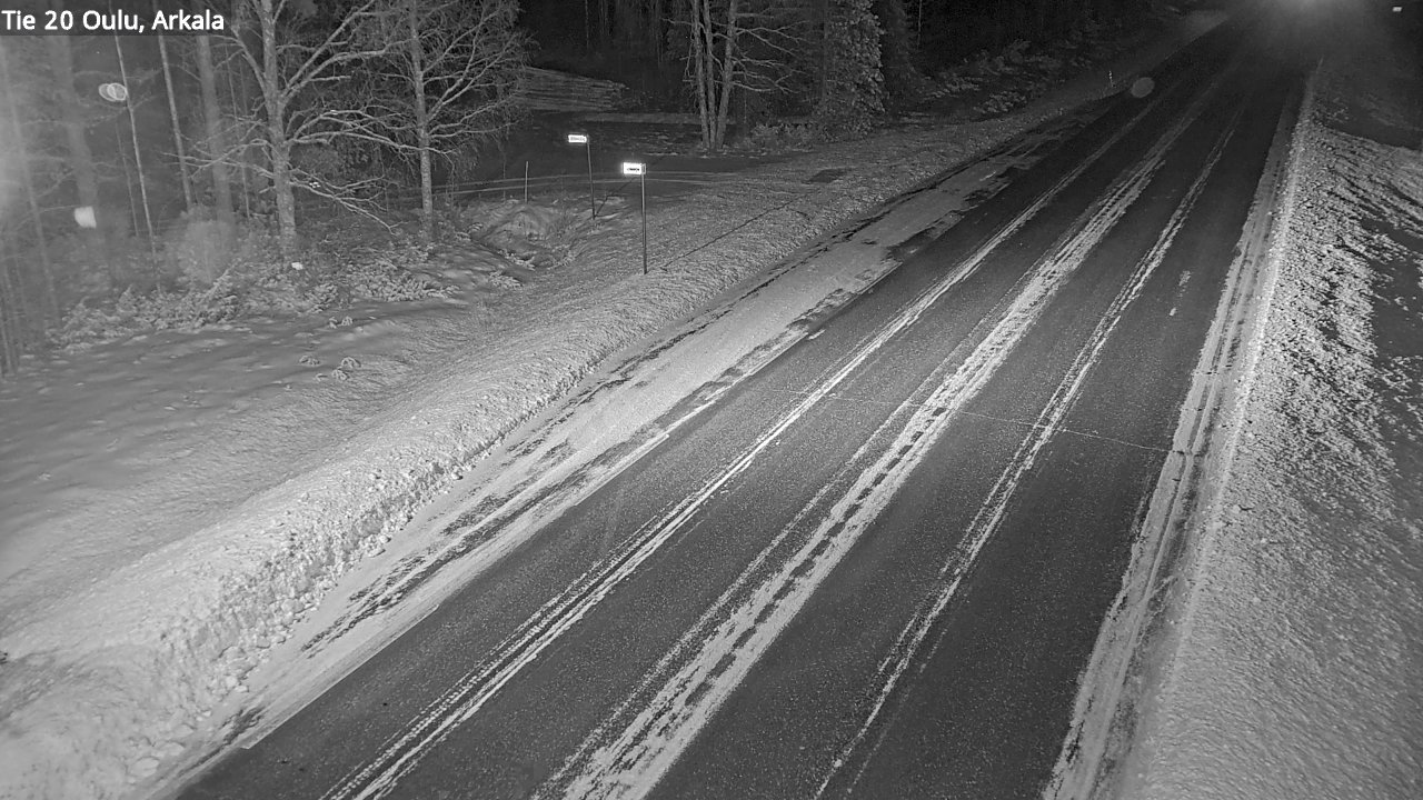 Weather Camera Image Väg 20 Oulu, Arkala, Oulu, Pohjois-Pohjanmaa