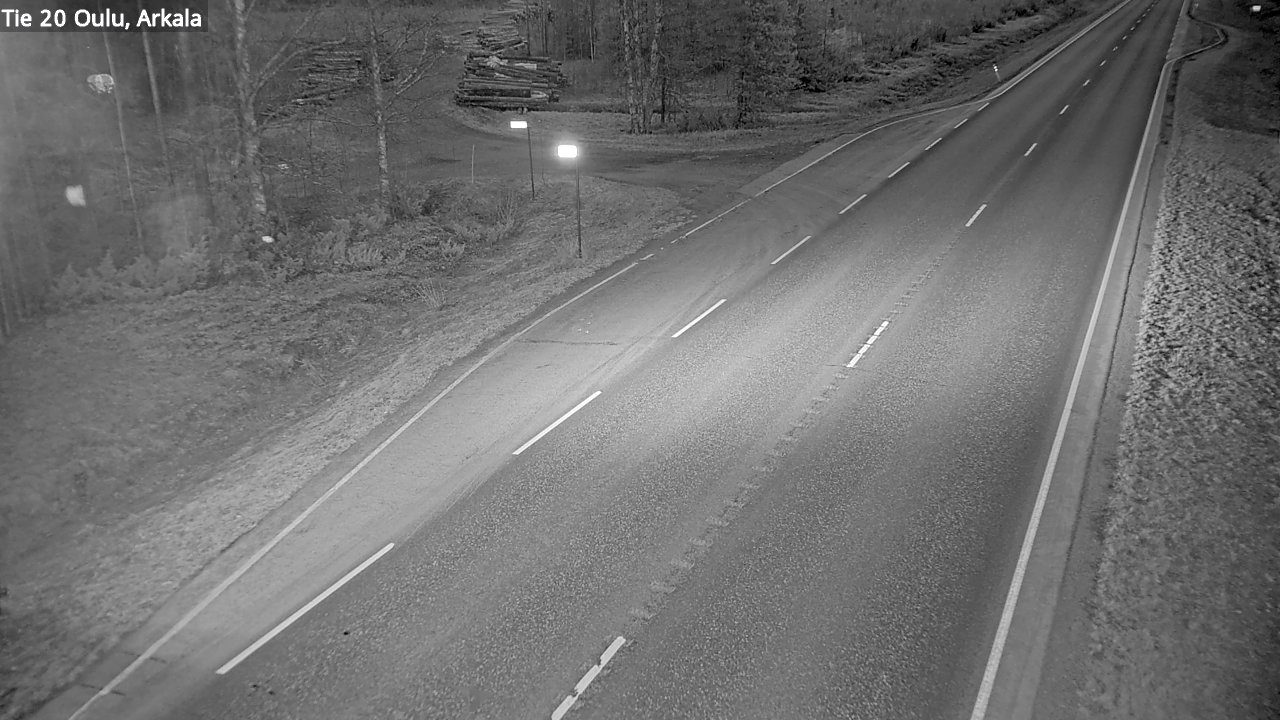 Weather Camera Image Väg 20 Oulu, Arkala, Oulu, Pohjois-Pohjanmaa