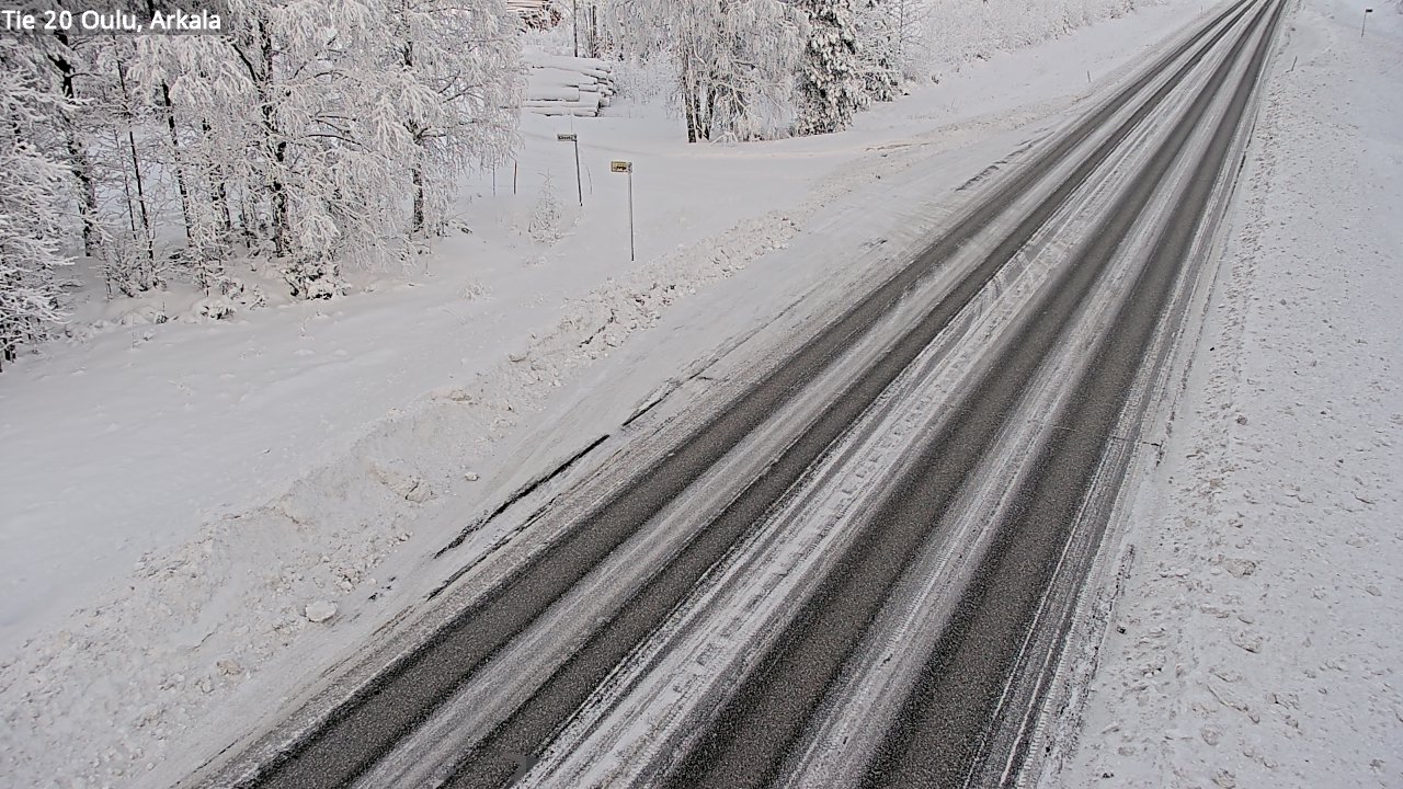 Weather Camera Image Road 20 Oulu, Arkala, Oulu, Pohjois-Pohjanmaa