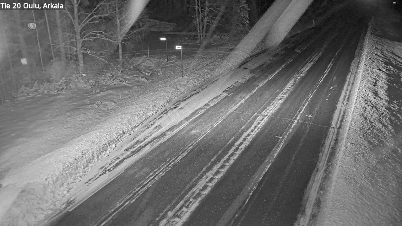 Weather Camera Image Väg 20 Oulu, Arkala, Oulu, Pohjois-Pohjanmaa