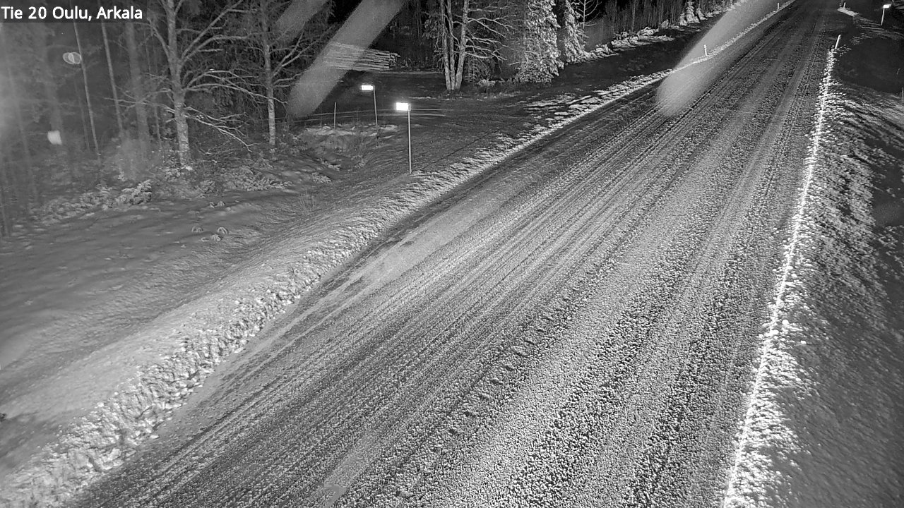 Weather Camera Image Väg 20 Oulu, Arkala, Oulu, Pohjois-Pohjanmaa