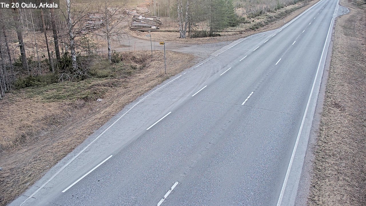 Weather Camera Image Väg 20 Oulu, Arkala, Oulu, Pohjois-Pohjanmaa