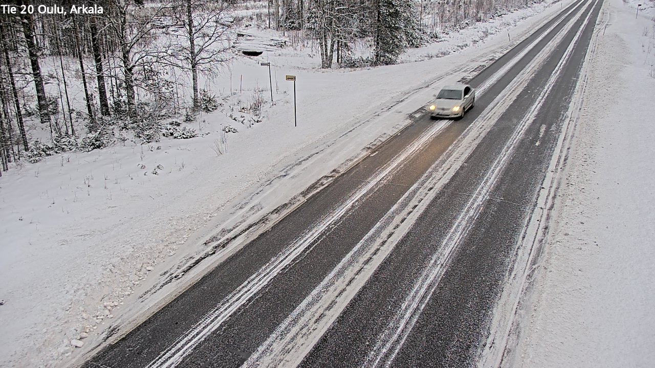 Weather Camera Image Väg 20 Oulu, Arkala, Oulu, Pohjois-Pohjanmaa