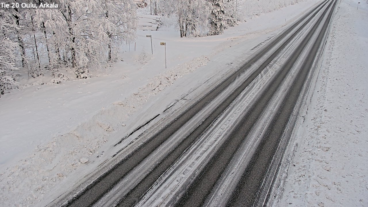 Weather Camera Image Road 20 Oulu, Arkala, Oulu, Pohjois-Pohjanmaa