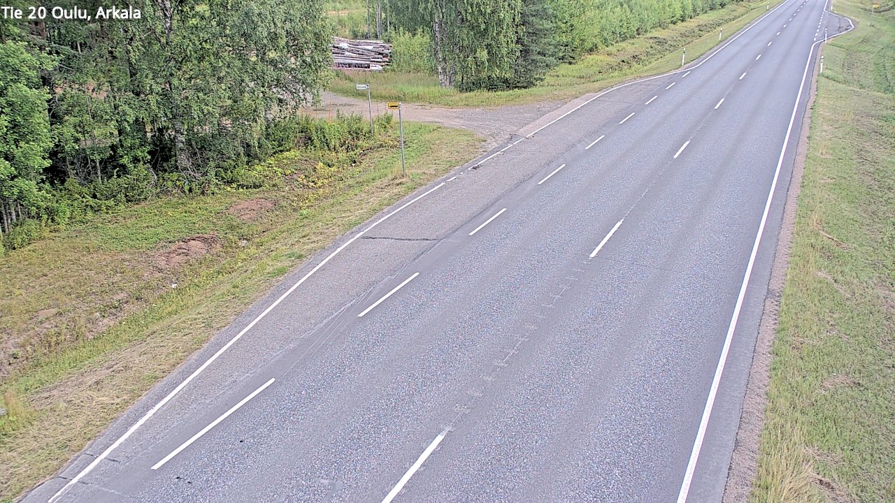 Weather Camera Image Road 20 Oulu, Arkala, Oulu, Pohjois-Pohjanmaa