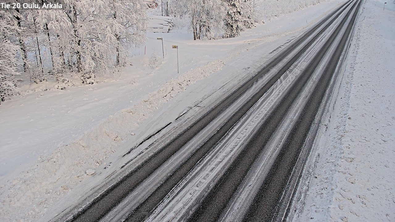 Weather Camera Image Road 20 Oulu, Arkala, Oulu, Pohjois-Pohjanmaa