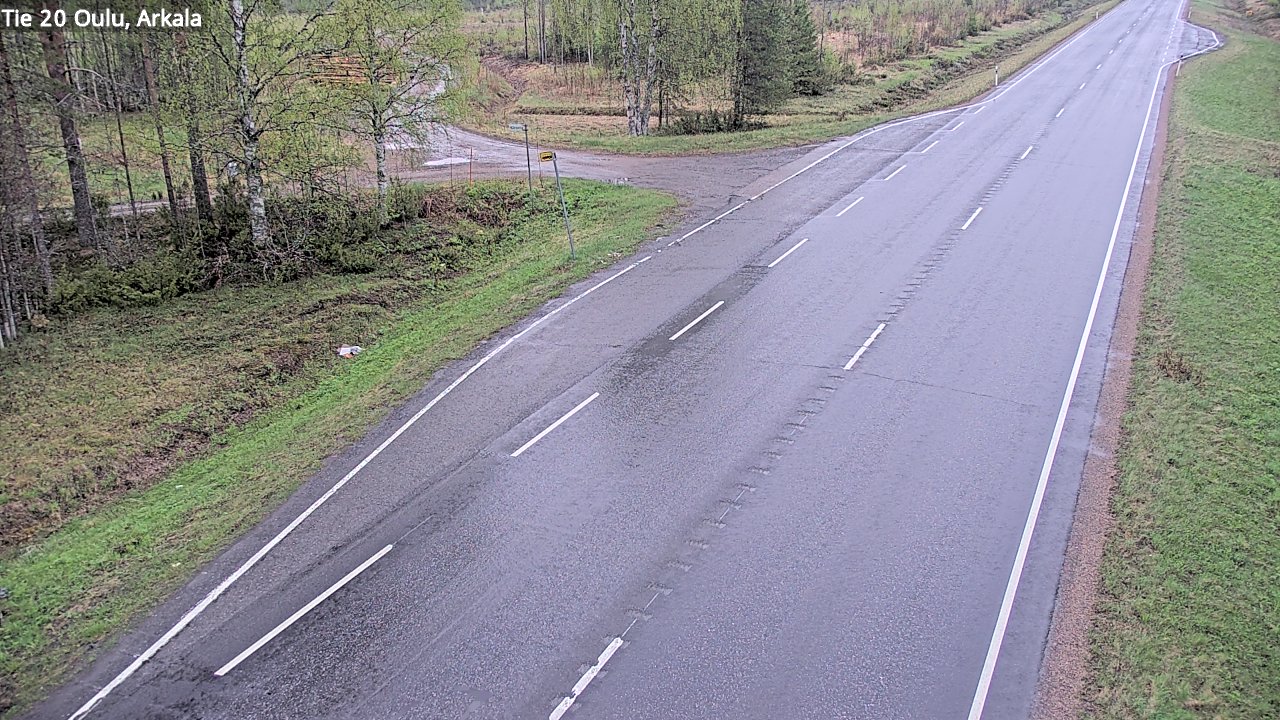 Weather Camera Image Road 20 Oulu, Arkala, Oulu, Pohjois-Pohjanmaa