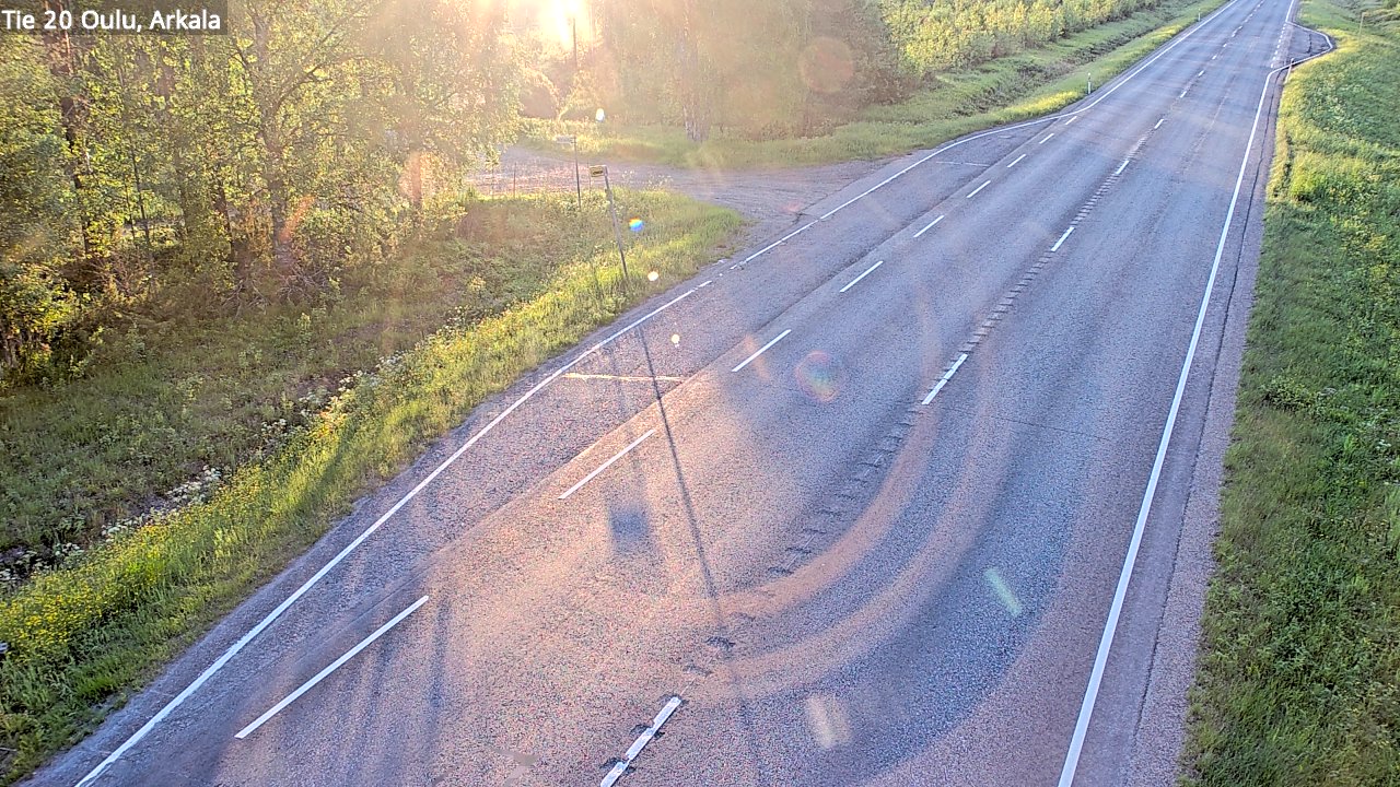 Weather Camera Image Road 20 Oulu, Arkala, Oulu, Pohjois-Pohjanmaa
