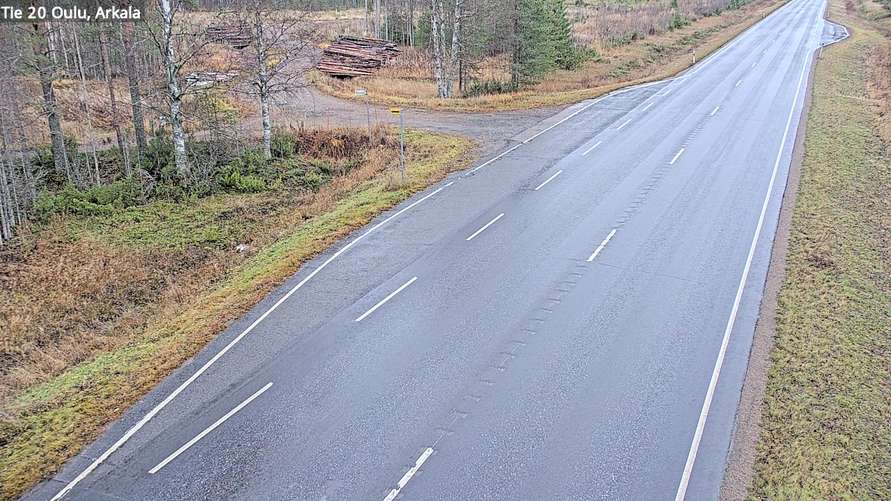 Weather Camera Image Väg 20 Oulu, Arkala, Oulu, Pohjois-Pohjanmaa