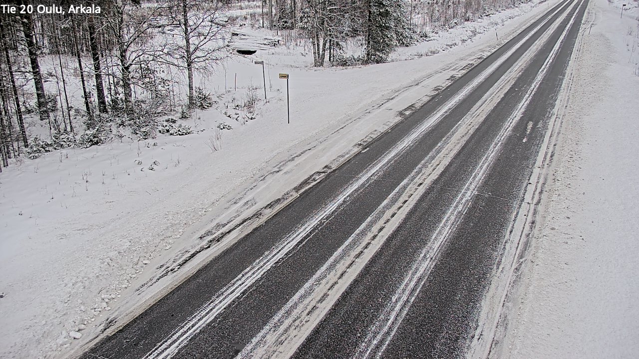 Weather Camera Image Väg 20 Oulu, Arkala, Oulu, Pohjois-Pohjanmaa
