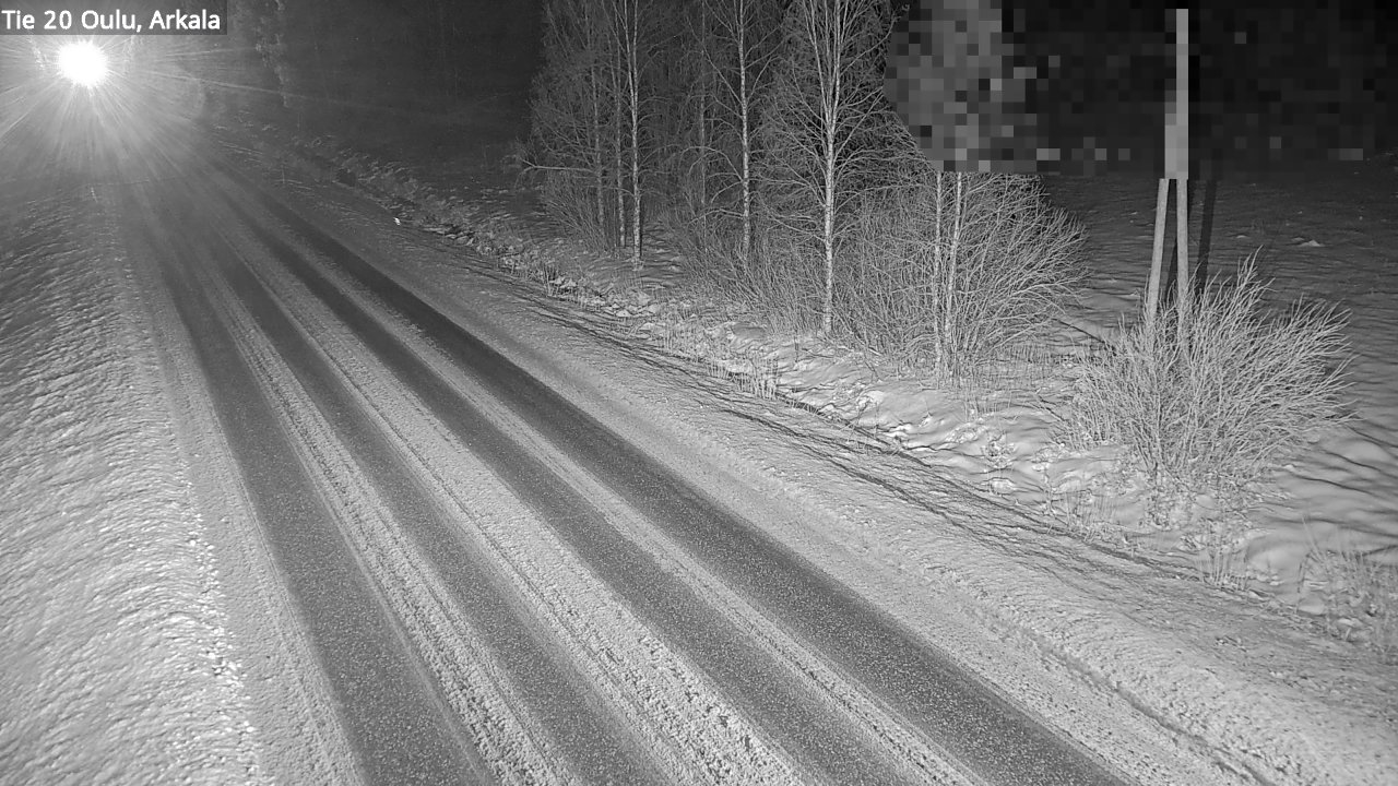 Weather Camera Image Väg 20 Oulu, Arkala, Oulu, Pohjois-Pohjanmaa