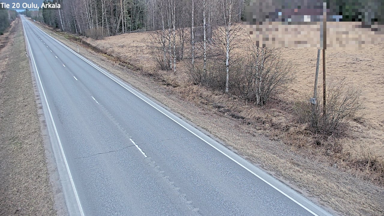 Weather Camera Image Road 20 Oulu, Arkala, Oulu, Pohjois-Pohjanmaa
