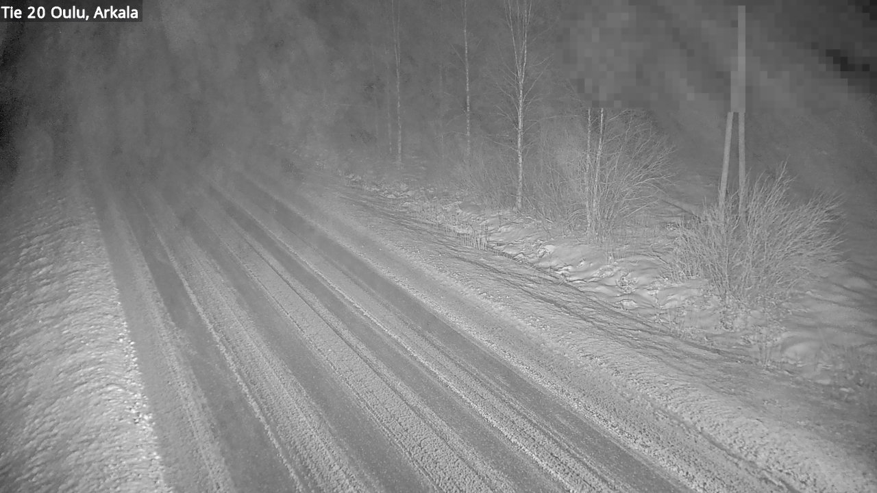 Weather Camera Image Road 20 Oulu, Arkala, Oulu, Pohjois-Pohjanmaa
