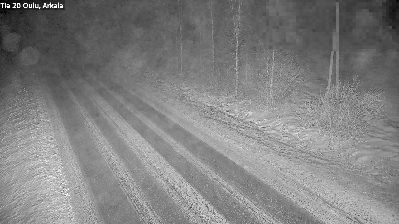 Weather Camera Image Väg 20 Oulu, Arkala, Oulu, Pohjois-Pohjanmaa