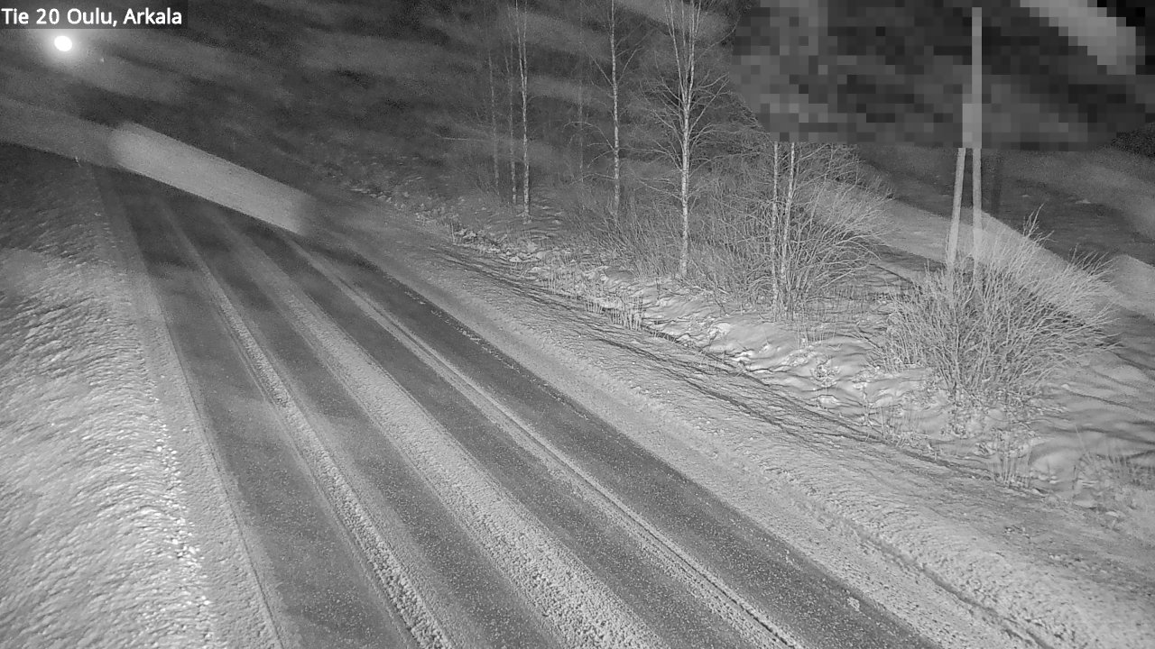Weather Camera Image Väg 20 Oulu, Arkala, Oulu, Pohjois-Pohjanmaa
