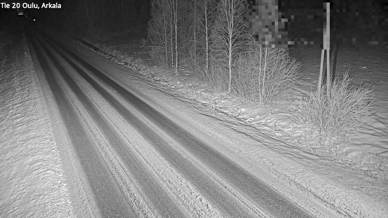 Weather Camera Image Väg 20 Oulu, Arkala, Oulu, Pohjois-Pohjanmaa