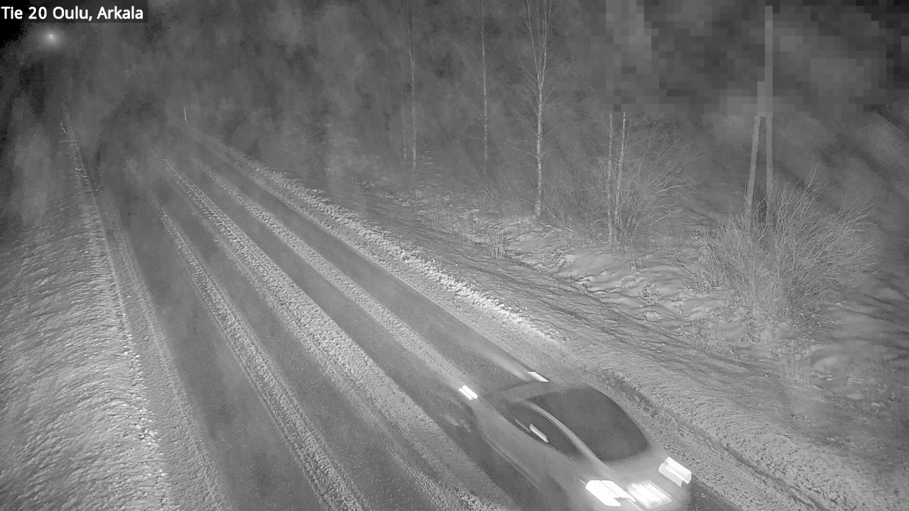 Weather Camera Image Väg 20 Oulu, Arkala, Oulu, Pohjois-Pohjanmaa