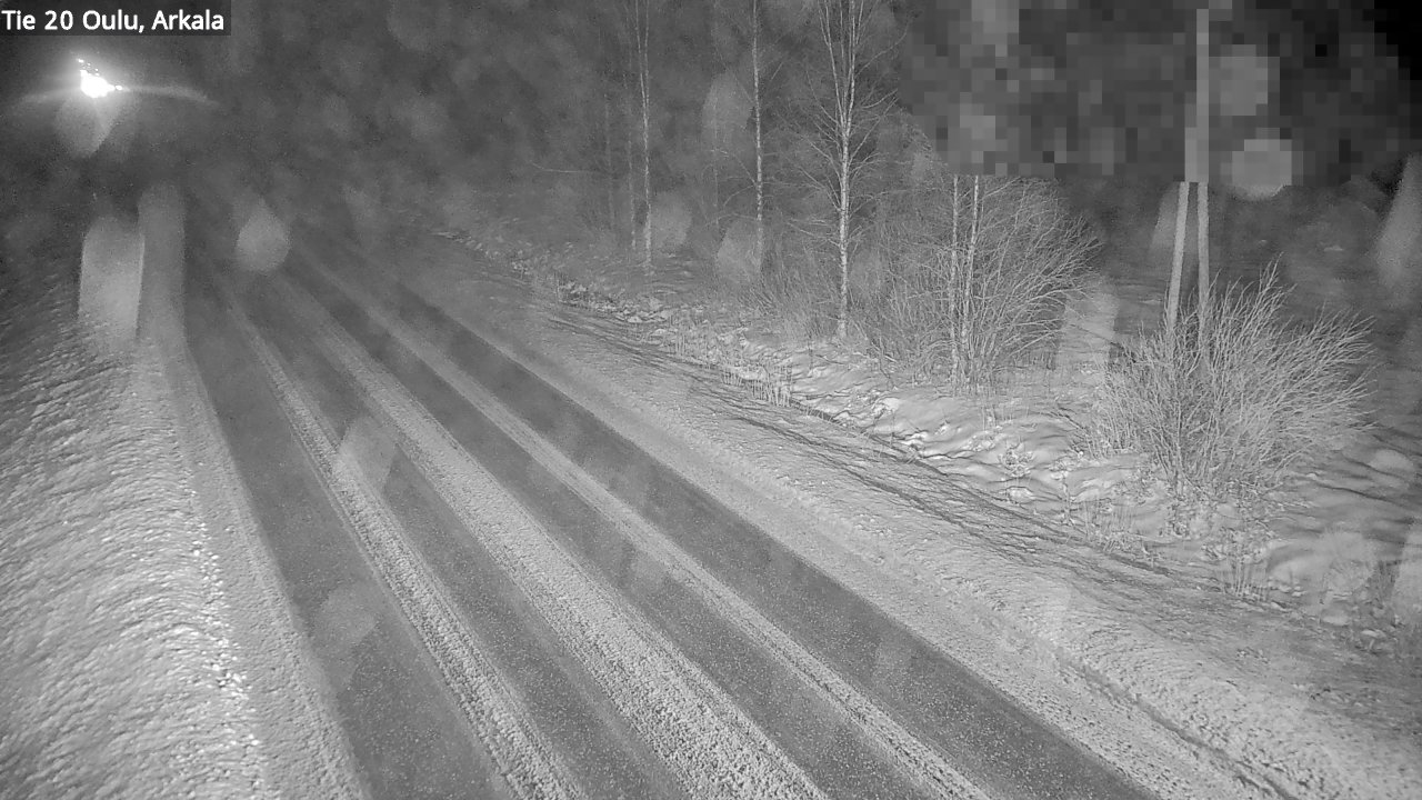 Weather Camera Image Väg 20 Oulu, Arkala, Oulu, Pohjois-Pohjanmaa