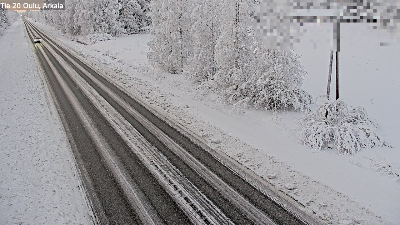 Weather Camera Image Road 20 Oulu, Arkala, Oulu, Pohjois-Pohjanmaa