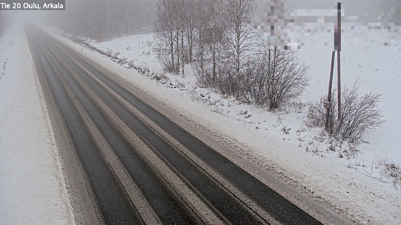 Weather Camera Image Road 20 Oulu, Arkala, Oulu, Pohjois-Pohjanmaa