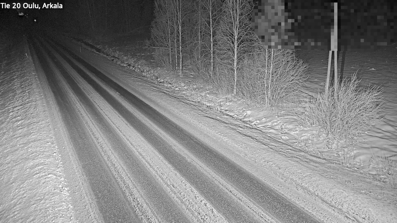 Weather Camera Image Väg 20 Oulu, Arkala, Oulu, Pohjois-Pohjanmaa