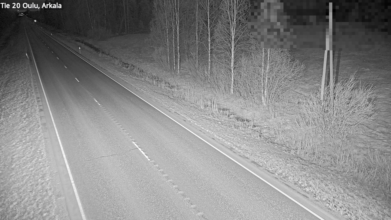Weather Camera Image Road 20 Oulu, Arkala, Oulu, Pohjois-Pohjanmaa
