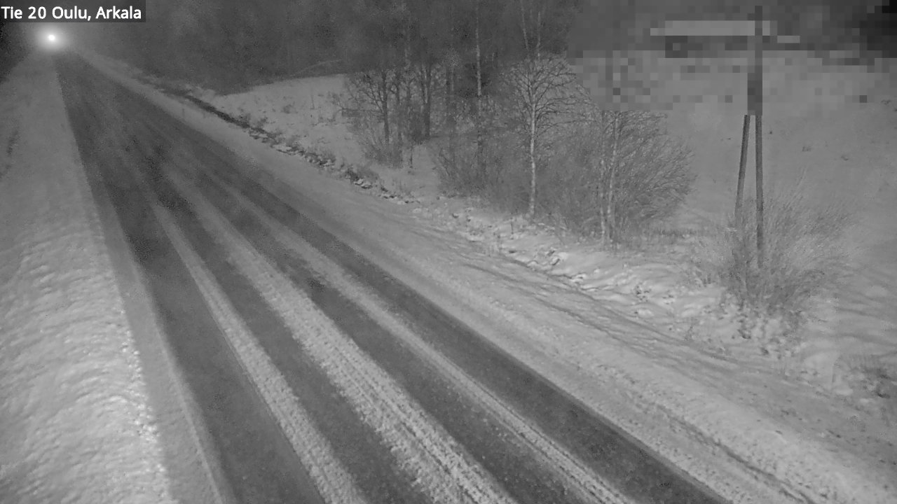 Weather Camera Image Väg 20 Oulu, Arkala, Oulu, Pohjois-Pohjanmaa