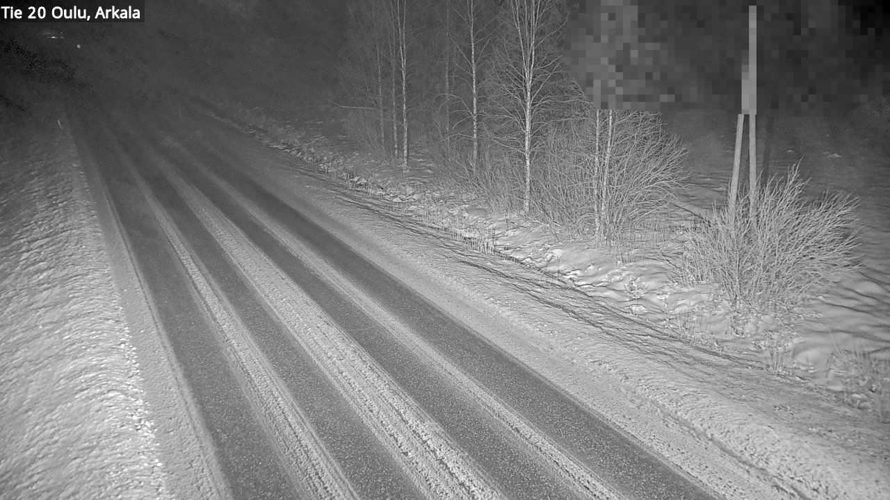 Weather Camera Image Väg 20 Oulu, Arkala, Oulu, Pohjois-Pohjanmaa