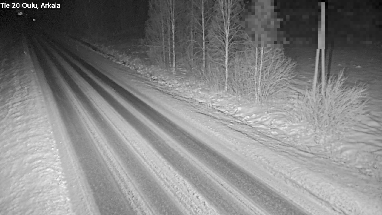 Weather Camera Image Väg 20 Oulu, Arkala, Oulu, Pohjois-Pohjanmaa