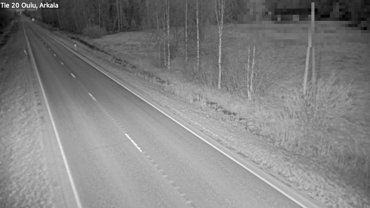 Weather Camera Image Road 20 Oulu, Arkala, Oulu, Pohjois-Pohjanmaa