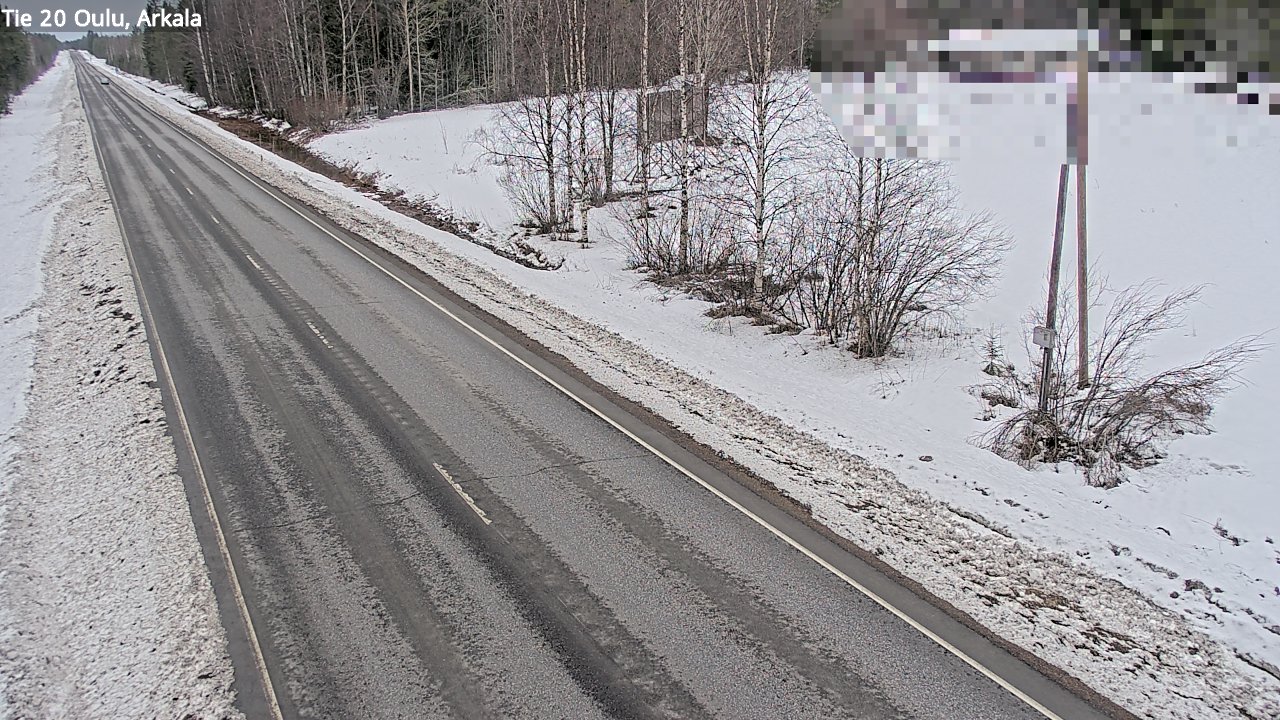 Weather Camera Image Road 20 Oulu, Arkala, Oulu, Pohjois-Pohjanmaa