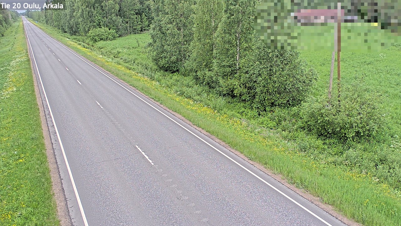 Weather Camera Image Väg 20 Oulu, Arkala, Oulu, Pohjois-Pohjanmaa