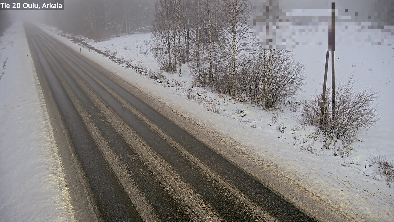 Weather Camera Image Väg 20 Oulu, Arkala, Oulu, Pohjois-Pohjanmaa