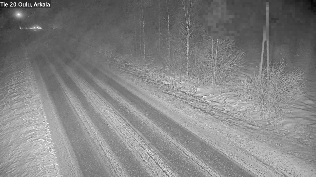 Weather Camera Image Väg 20 Oulu, Arkala, Oulu, Pohjois-Pohjanmaa