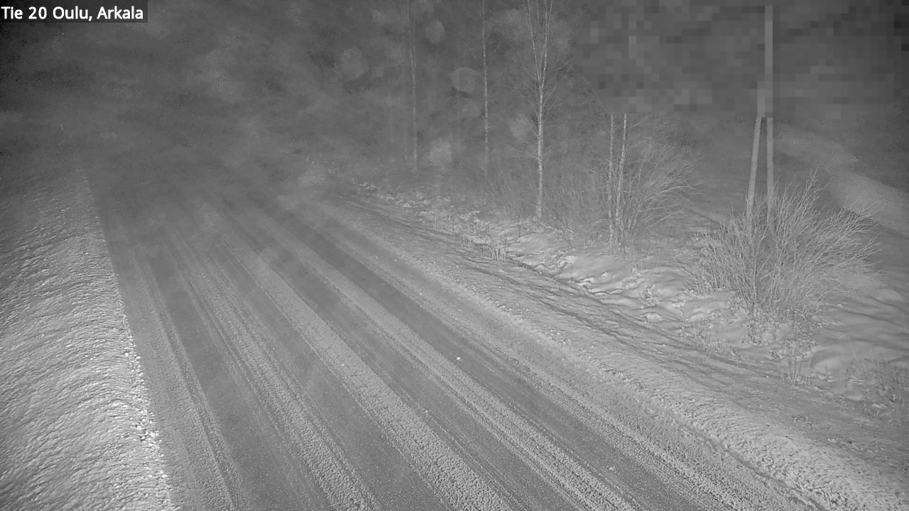 Weather Camera Image Road 20 Oulu, Arkala, Oulu, Pohjois-Pohjanmaa