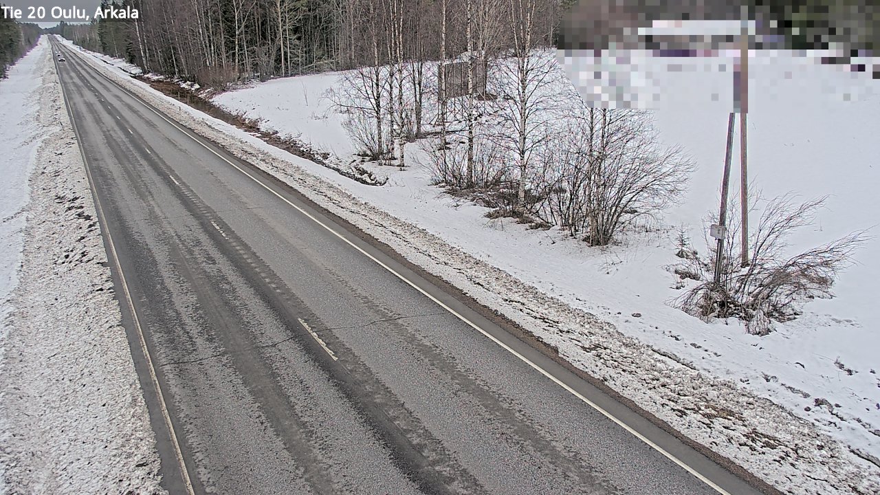 Weather Camera Image Road 20 Oulu, Arkala, Oulu, Pohjois-Pohjanmaa