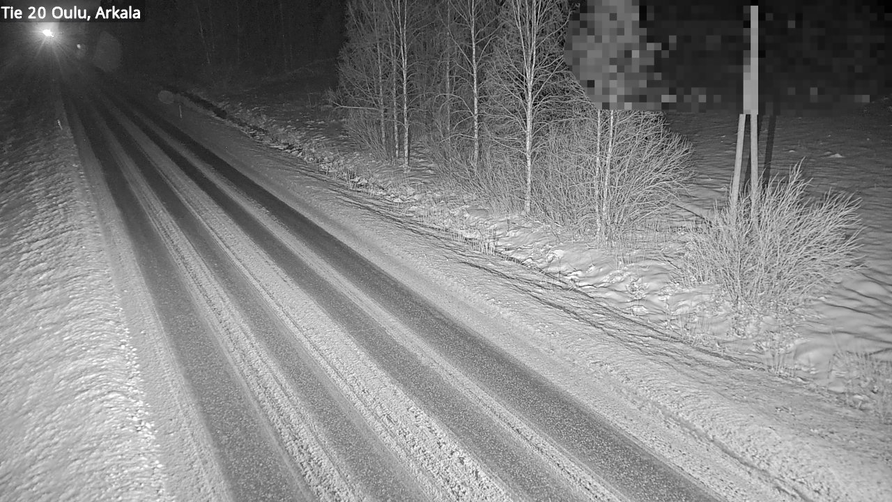 Weather Camera Image Väg 20 Oulu, Arkala, Oulu, Pohjois-Pohjanmaa