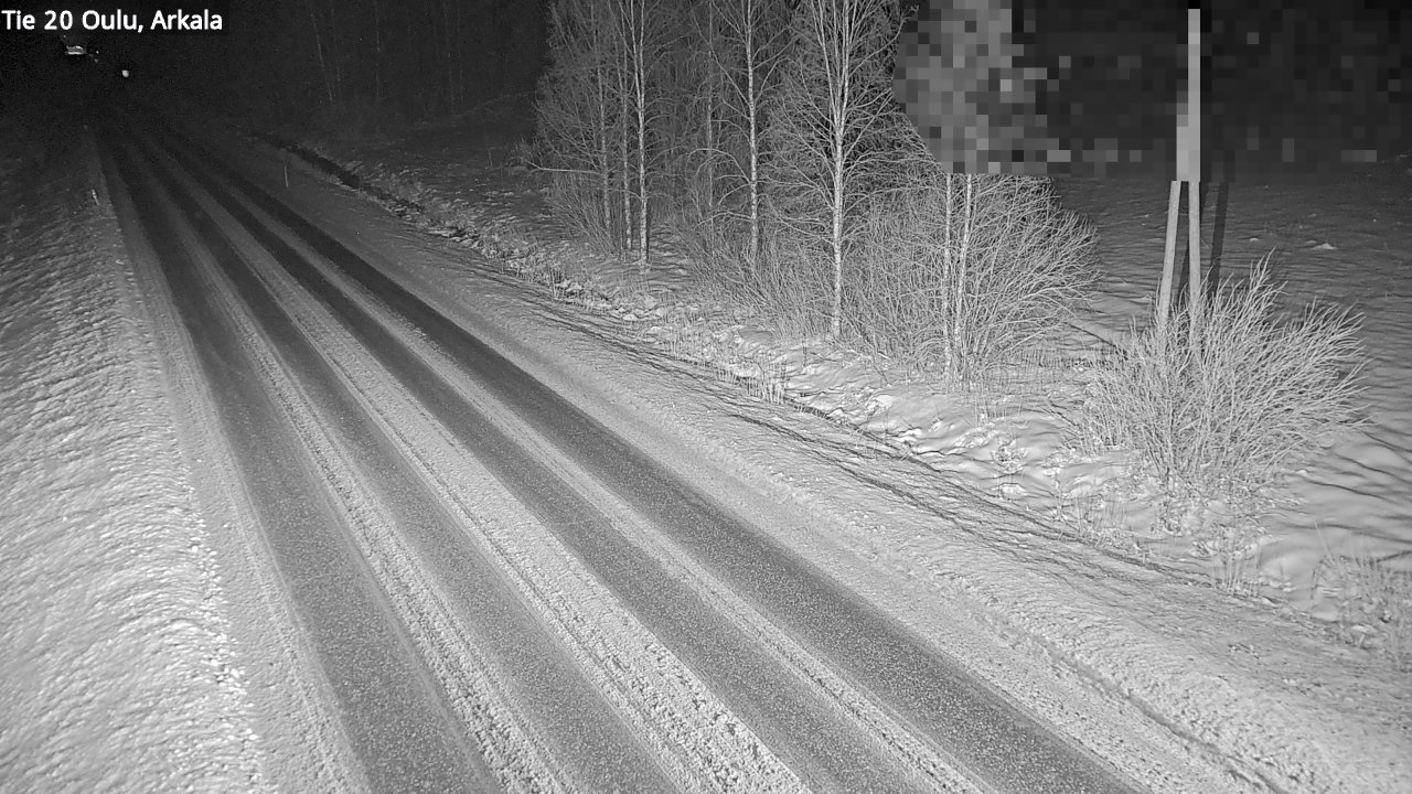 Weather Camera Image Väg 20 Oulu, Arkala, Oulu, Pohjois-Pohjanmaa