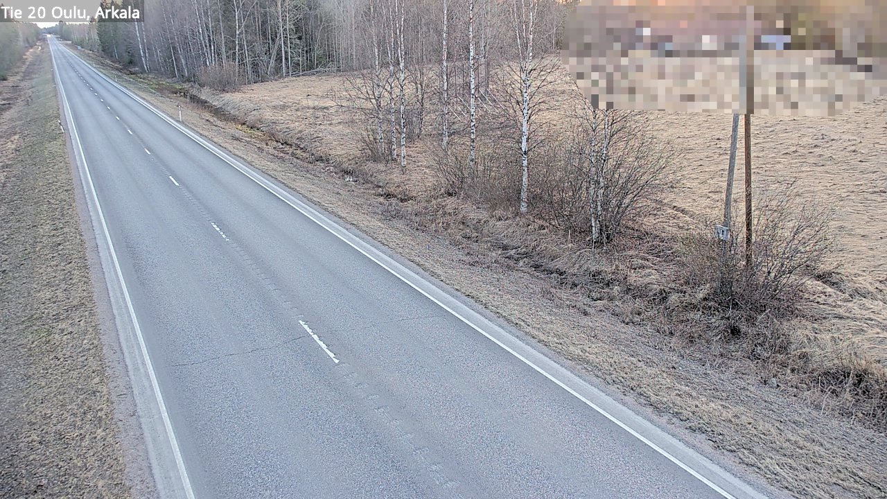 Weather Camera Image Väg 20 Oulu, Arkala, Oulu, Pohjois-Pohjanmaa