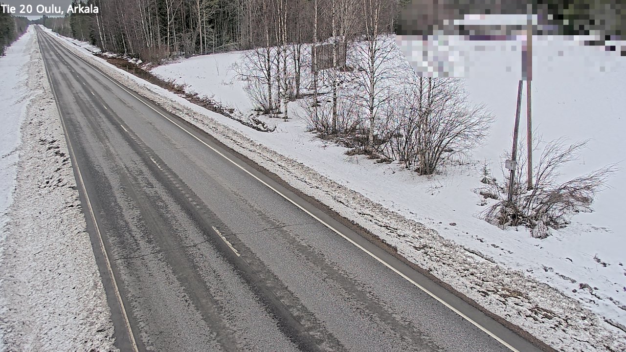 Weather Camera Image Road 20 Oulu, Arkala, Oulu, Pohjois-Pohjanmaa