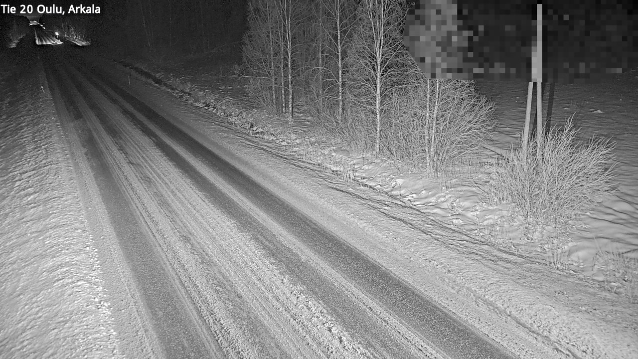 Weather Camera Image Väg 20 Oulu, Arkala, Oulu, Pohjois-Pohjanmaa