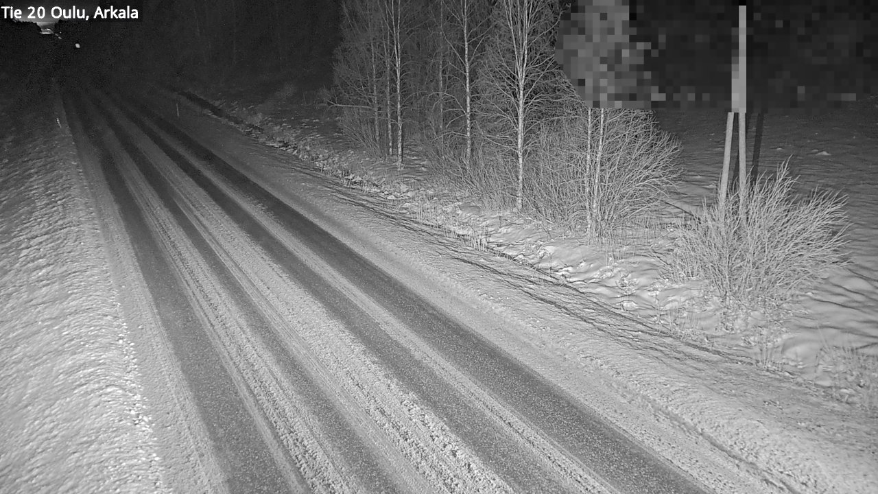 Weather Camera Image Väg 20 Oulu, Arkala, Oulu, Pohjois-Pohjanmaa