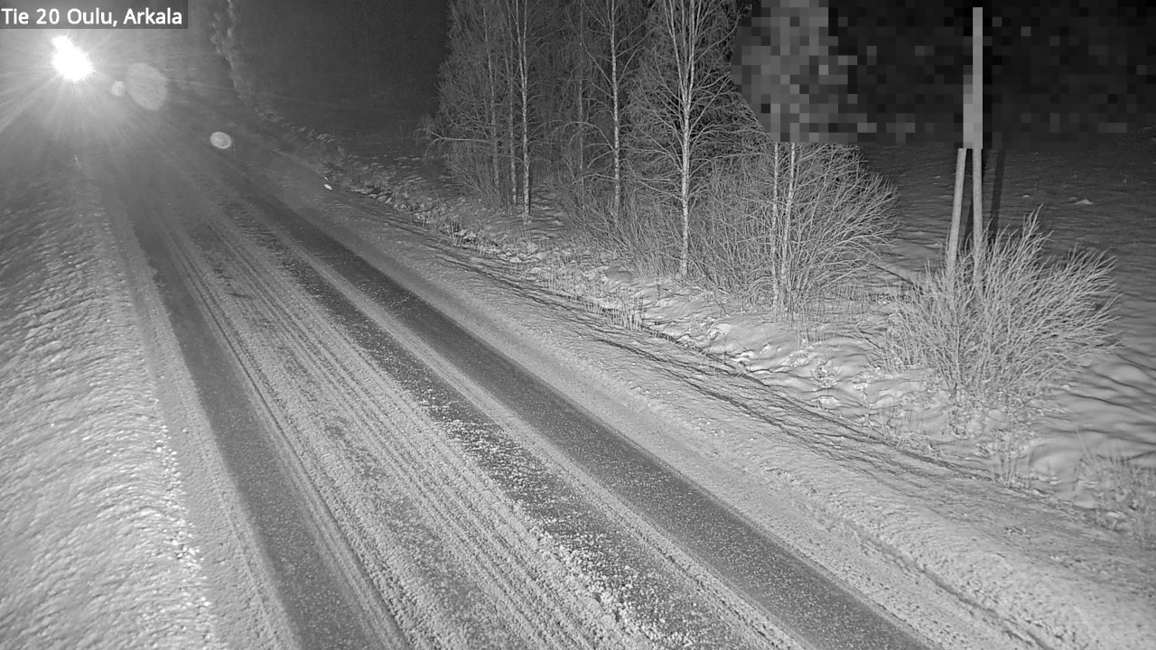 Weather Camera Image Väg 20 Oulu, Arkala, Oulu, Pohjois-Pohjanmaa