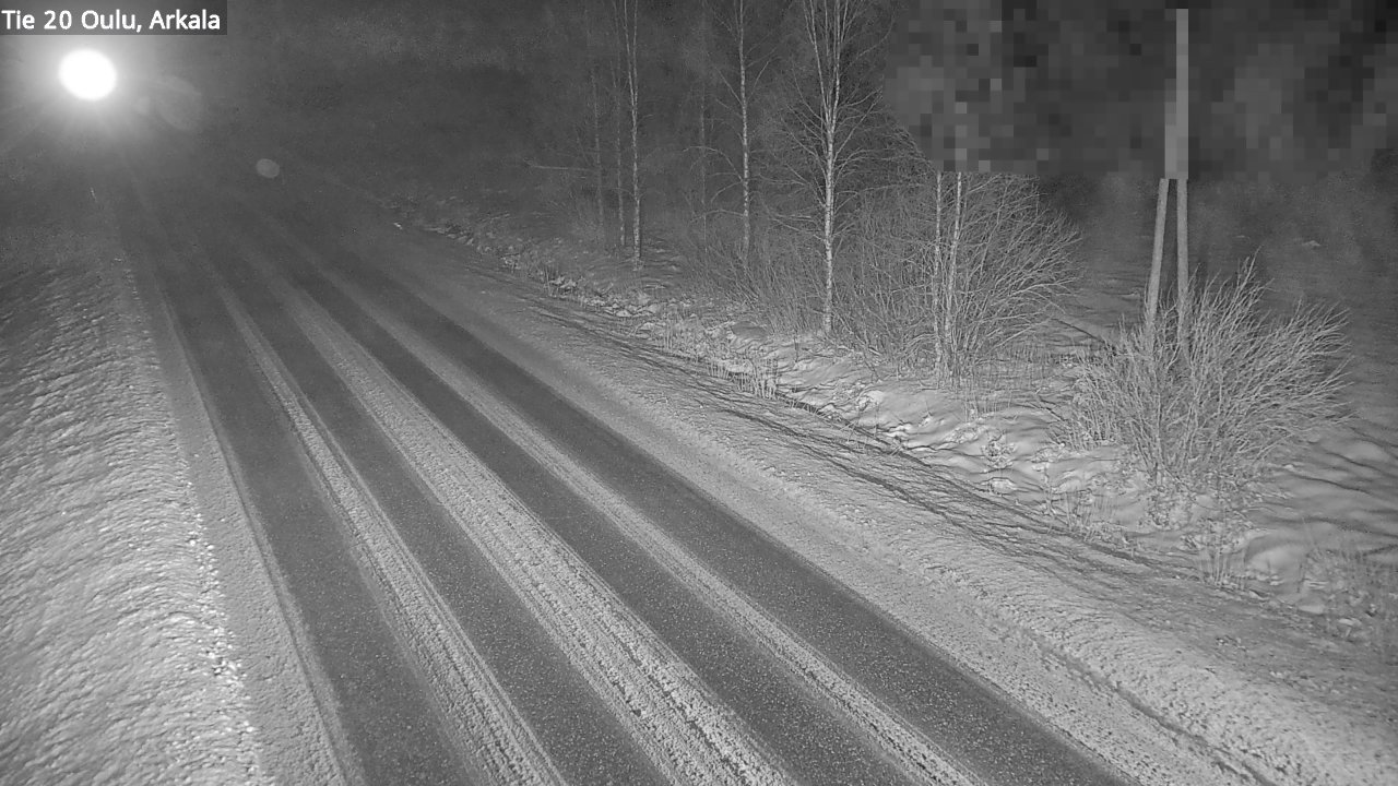 Weather Camera Image Väg 20 Oulu, Arkala, Oulu, Pohjois-Pohjanmaa