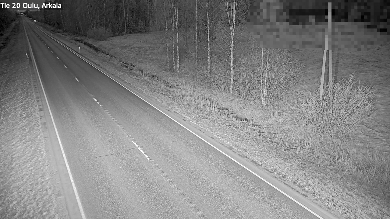 Weather Camera Image Road 20 Oulu, Arkala, Oulu, Pohjois-Pohjanmaa