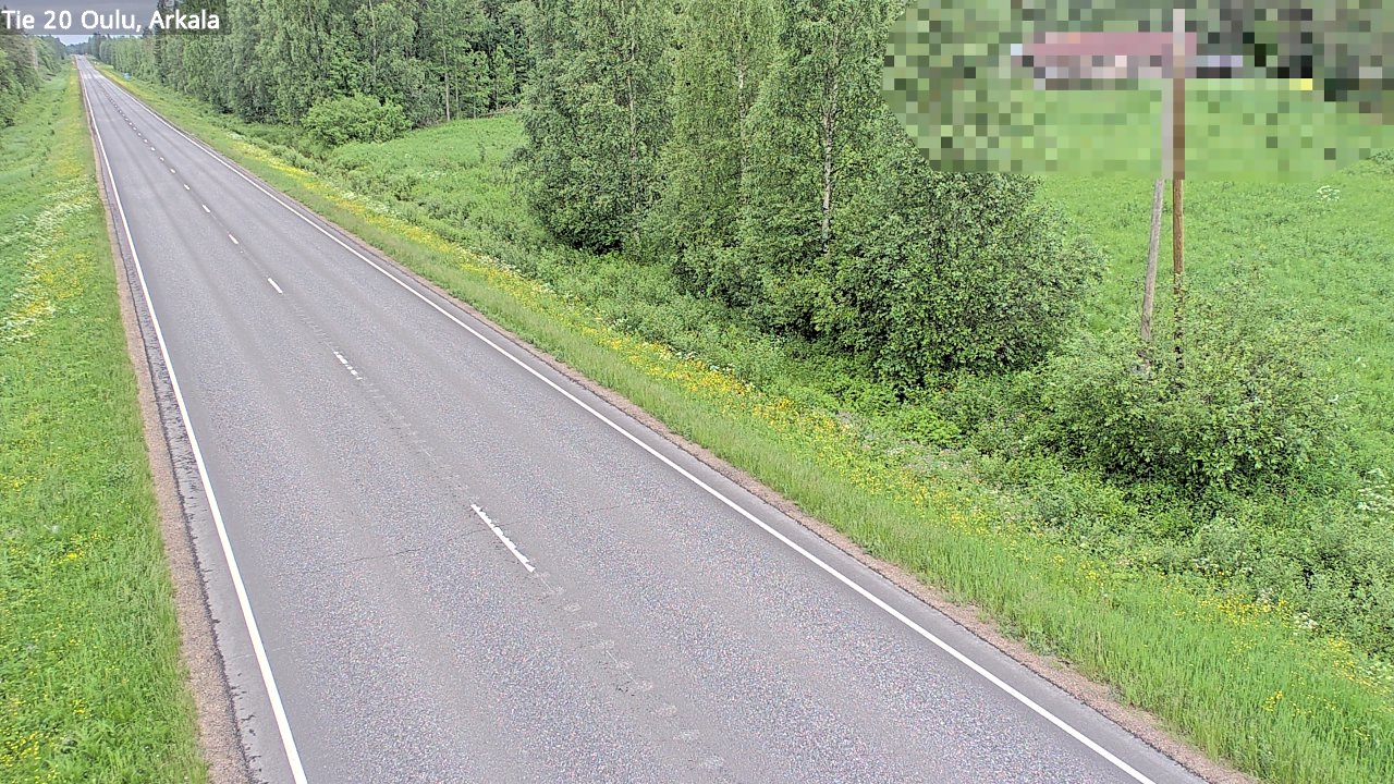 Weather Camera Image Väg 20 Oulu, Arkala, Oulu, Pohjois-Pohjanmaa