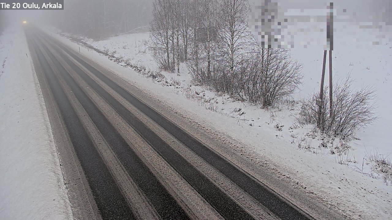 Weather Camera Image Road 20 Oulu, Arkala, Oulu, Pohjois-Pohjanmaa