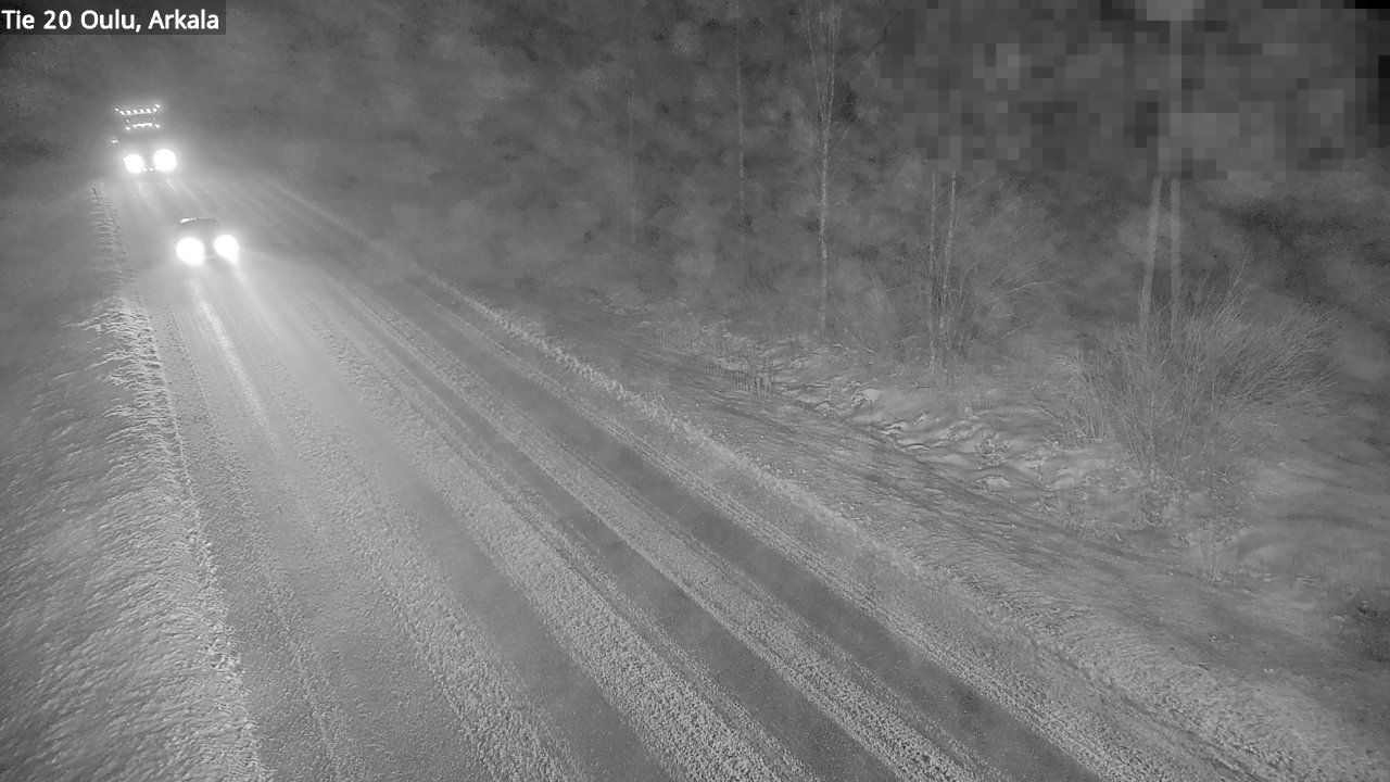 Weather Camera Image Road 20 Oulu, Arkala, Oulu, Pohjois-Pohjanmaa